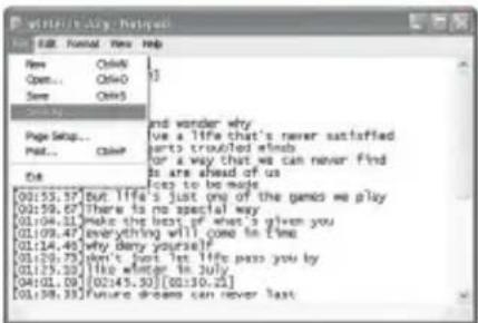 Get Us Only Help New Ctrl+0 Open... Ctrl+0 Save Ctrl+S Help Page Setup... Post... Ctrl+0 Add and wonder why I've a 19fe that's never satisfied parts troubled minds or a way that we can never find Is are ahead of us does to be made [01:55.37] But 19fe's just one of the games we play [01:59.67] There is no special way [01:04.01] Make the best of what's given you [01:09.47] everything will come in time [01:14.49] Why deny yourself! [01:20.73] Don't just before 19fe pass you by [01:25.30] The winner in July [04:01.09] [02:45.30] [01:30.25] [01:38.33] Future dreams can never last