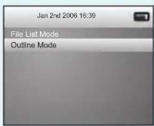 Jan 2nd 2006 16:39 File List Mode Outline Mode