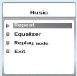 Music Repeat Equalizer Replay node Exit