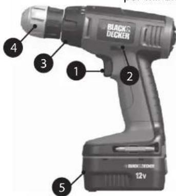 BLACK DECKER 1 2 3 4 5 12V