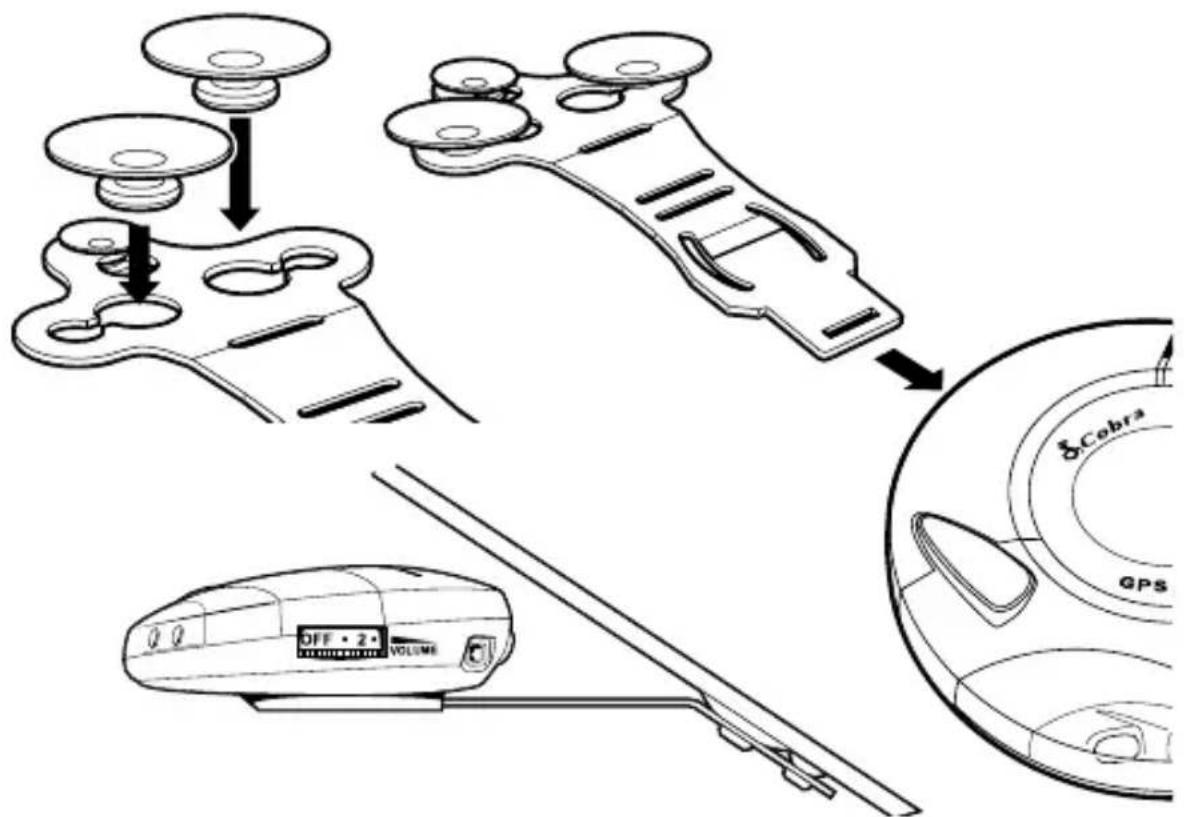COBRA SL3 - Follow these instructions to mount the unit in this way - 1