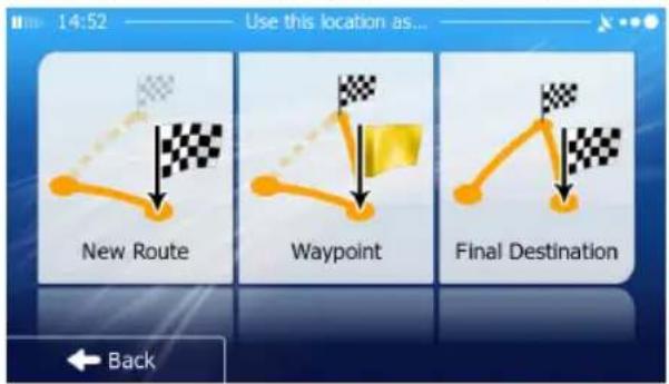 JENSEN VX6628 - New Route, Waypoint or Final Destination - 1