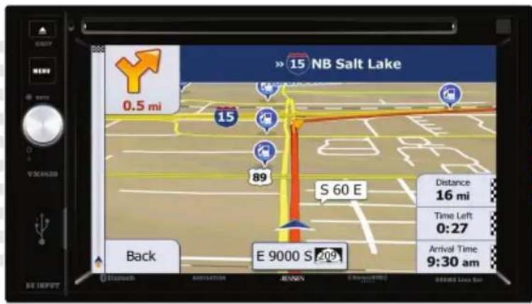 JENSEN VX6628 - Navigation Operating Instructions - 1