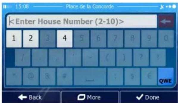 JENSEN VX6628 - Entering an Address Starting with the Street Name (in the United States only) - 6