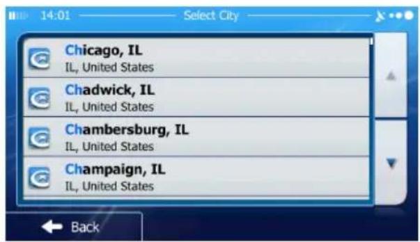 JENSEN VX6628 - Entering an Address (United States) - 5