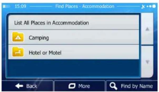 JENSEN VX6628 - Searching for a Place of Interest by Category - 6