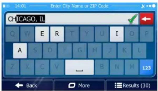 JENSEN VX6628 - Entering an Address (United States) - 4
