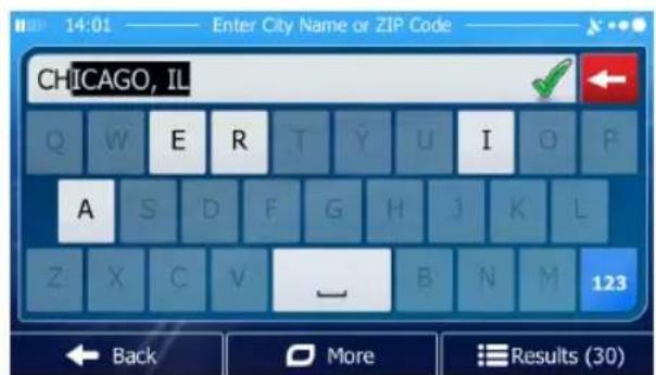 JENSEN VX6628 - Entering an Address (Canada) - 1