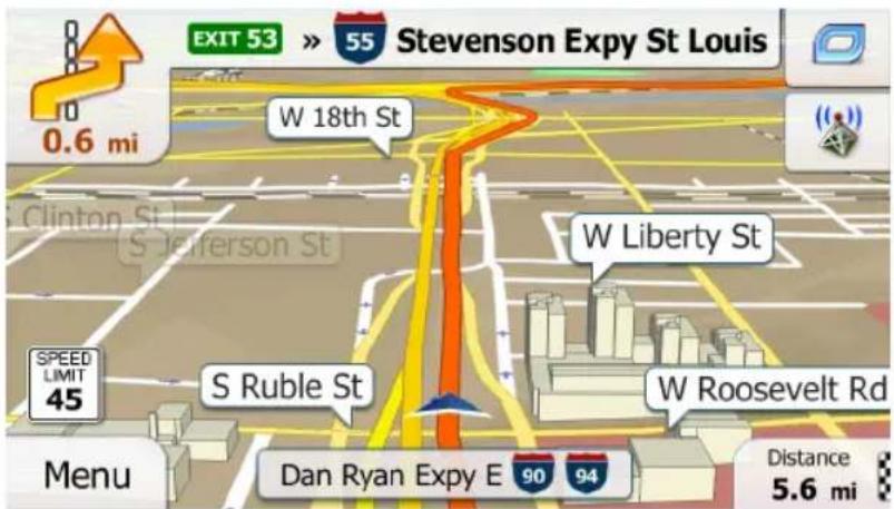 JENSEN VX6628 - Step 5 - Map/Guide Along Route - 1