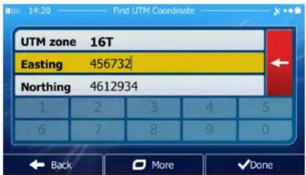 JENSEN VX6628 - Entering the Coordinates of the Destination - 5