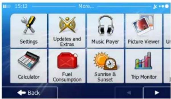 JENSEN VX6628 - 'MORE' MENU - 1