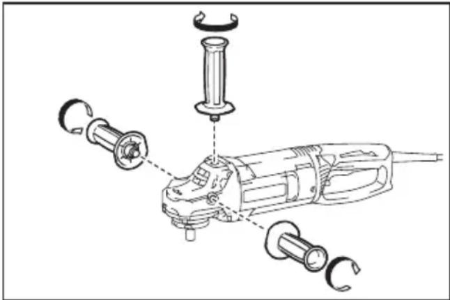 MAKITA GA7063RX02 - Installing side grip (handle) - 1
