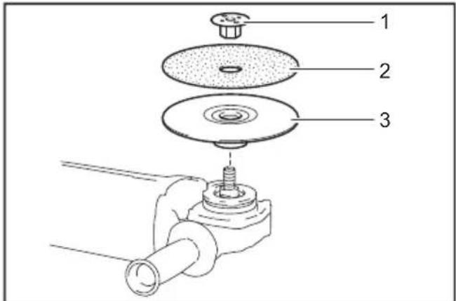 Technical diagram of a mechanical assembly with numbered components