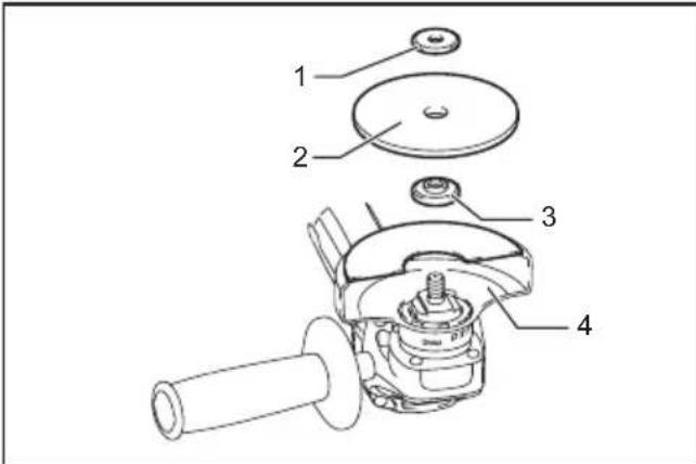 Technical diagram of a mechanical device with numbered parts for identification