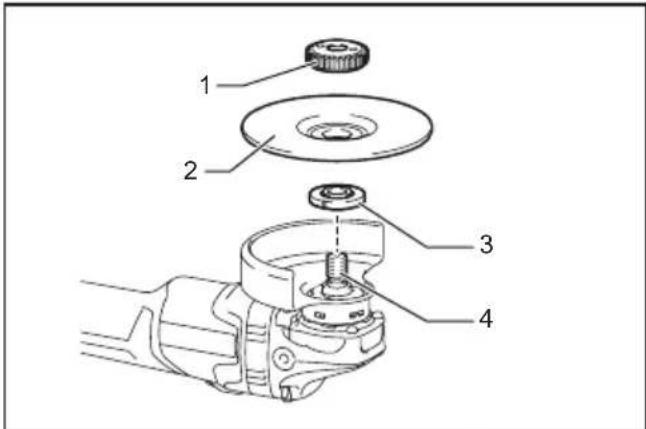 Technical diagram of a mechanical assembly with numbered parts for identification