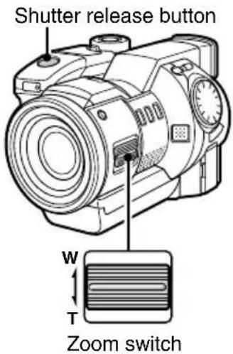SANYO IDC-1000ZE - Press the shutter release button. - 1
