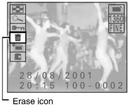 SANYO IDC-1000ZE - Press ▲ on the arrow button to select the erase method. - 1