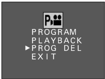 SANYO IDC-1000ZE - Press ▲ or ▼ on the arrow button to select "PROG DEL" and press the SET button. - 1