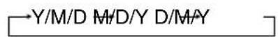 SANYO IDC-1000ZE - Set the date format. - 1