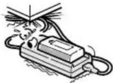 SANYO IDC-1000ZE - ■Do not damage the power cord or DC cord of the AC adapter/charger - 1