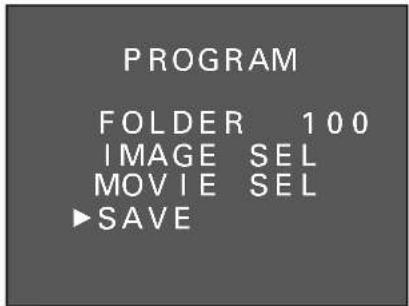 SANYO IDC-1000ZE - Press ▼ on the arrow button to select "SAVE" and press the SET button. - 1