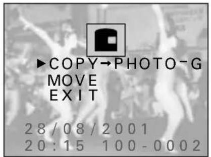SANYO IDC-1000ZE - Press ▲ or ▼ on the arrow button to select the copy/move icon ☐ and press the SET button. - 2