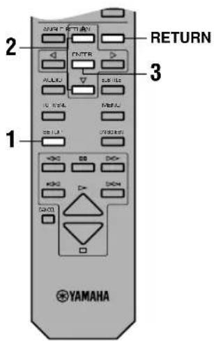 YAMAHA DV-DC996 - Operating the Setup Menu - 1