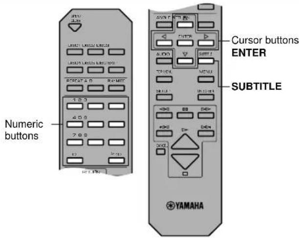 YAMAHA DV-DC996 - Switching Subtitle Tracks [DVD] - 1