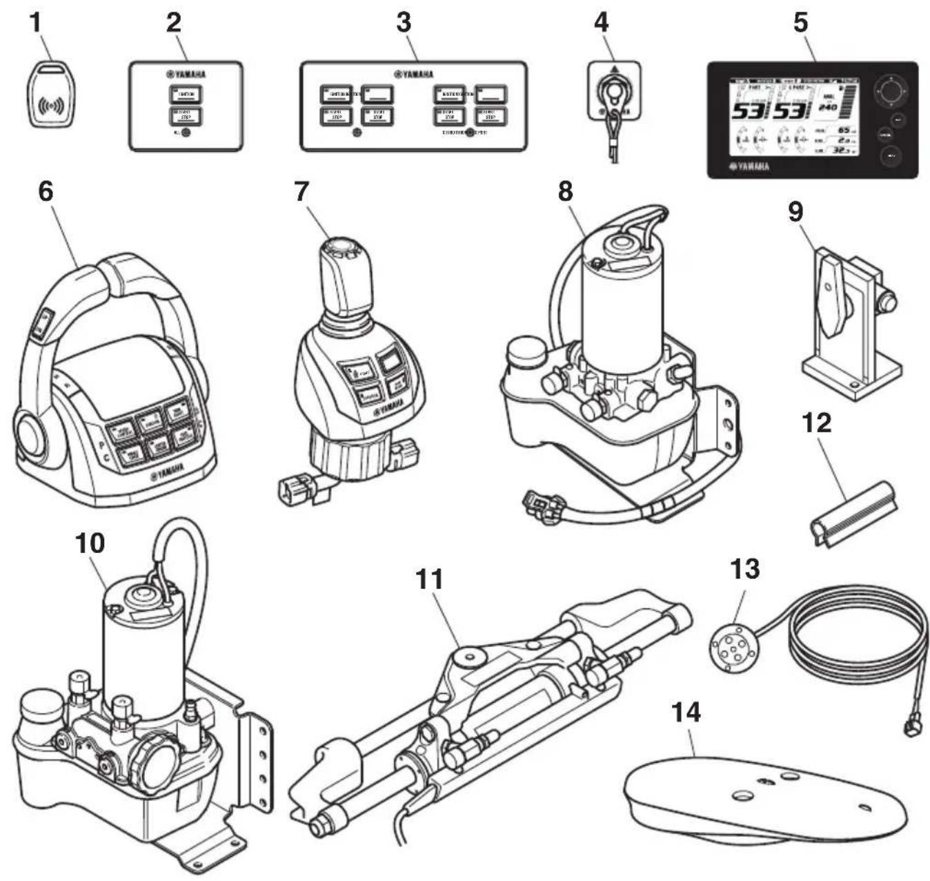 YAMAHA Heml Master (2017) - Steering sensor extension harness - 3