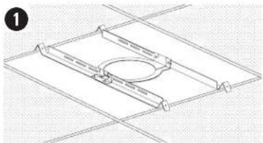 BOSE FreeSpace Adjustable Tile Bridge - Installing the Tile Bridge - 3