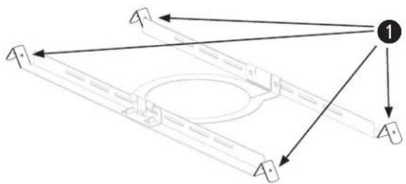 BOSE FreeSpace Adjustable Tile Bridge - Using a Safety Cable - 1