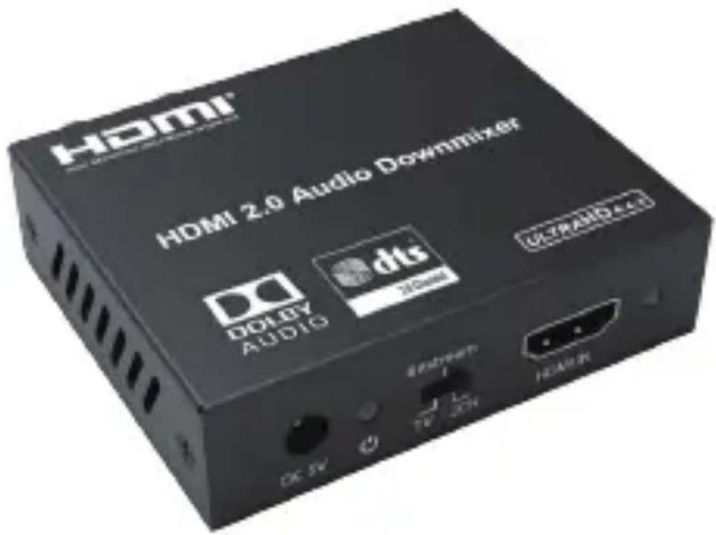 Metra CS-HDMABOD - HDMI 18Gbps Audio Extractor with Audio Downmixing - 1