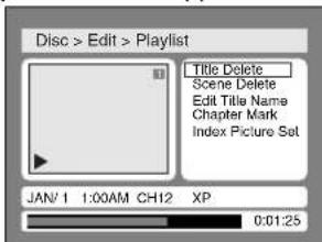 SHARP DV-SR45U - Deleting parts of titles - 5