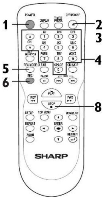SHARP DV-SR45U - Recording from an external source - 5