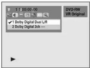 SHARP DV-SR45U - During play, press DISPLAY button. - 2