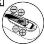 SHARP DV-SR45U - Installing batteries in the remote control - 2