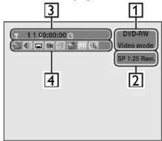 SHARP DV-SR45U - DISPLAY menu - 1