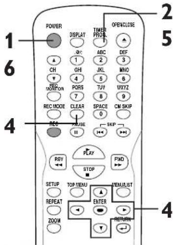 SHARP DV-SR45U - To stop the timer recording in process - 1
