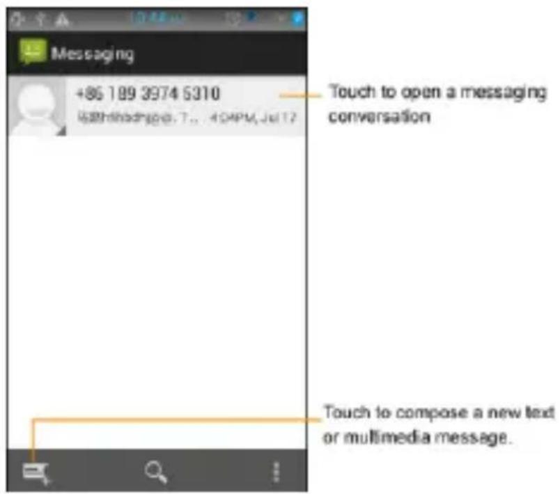 Micromax Superfone Canvas A100 - Messaging - 1