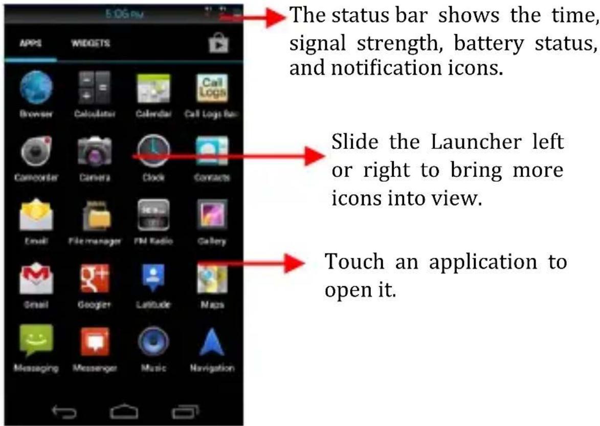 Micromax Superfone Canvas A100 - Open and Close the Launcher - 2