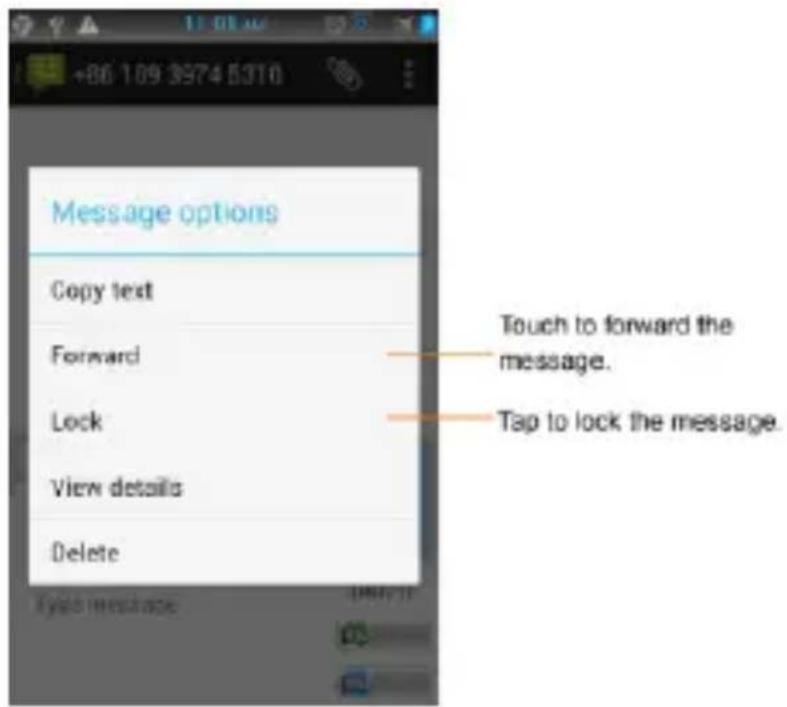 Micromax Superfone Canvas A100 - Forward a message - 1