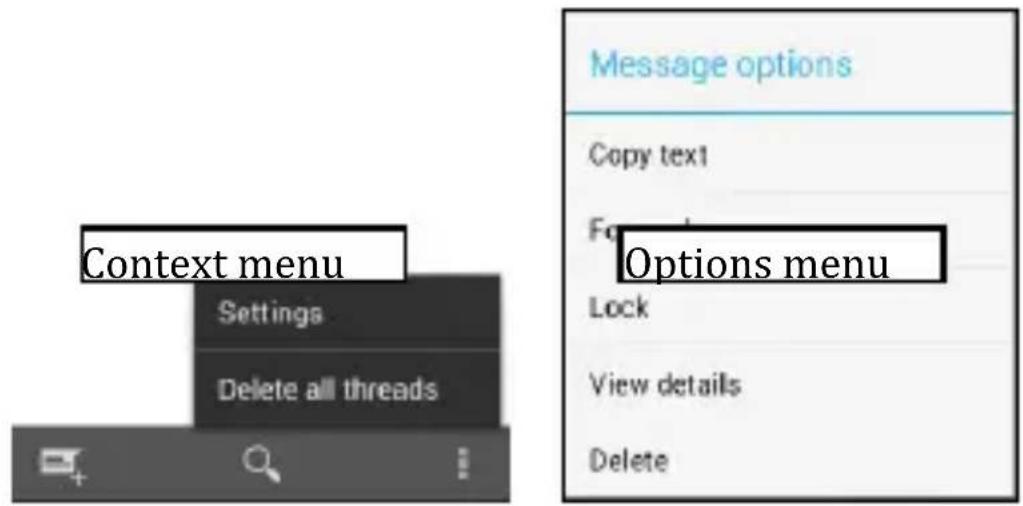 Micromax Superfone Canvas A100 - Context Menus - 1