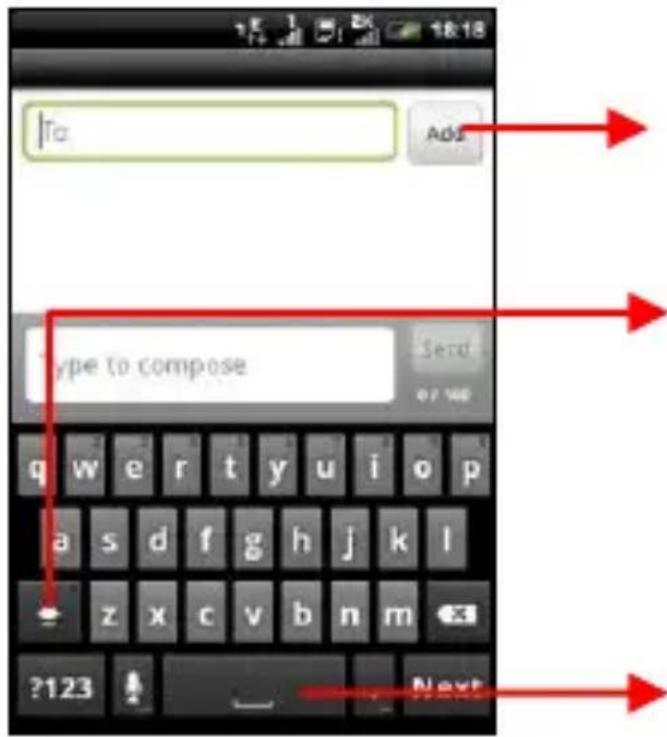 Micromax Bolt A51 - USING THE ONSCREEN KEYBOARD - 1