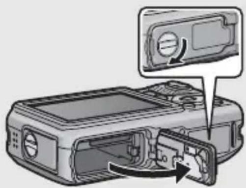 RICOH Caplio G600 - Loading the Battery and SD Memory Card - 1