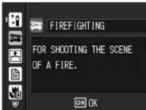 FIREFIGHTING FOR SHOOTING THE SCENE OF A FIRE.