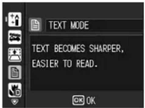 TEXT MODE TEXT BECOMES SHARPER, EASIER TO READ.