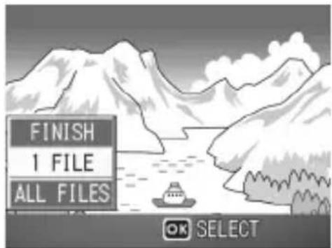 FINISH 1 FILE ALL FILES OK SELECT