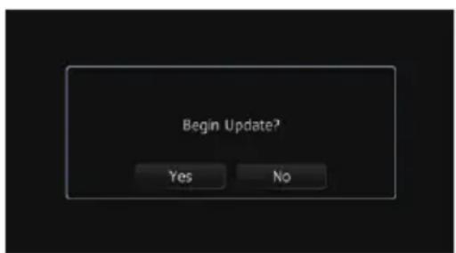 Begin Update? Yes No