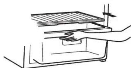 MITSUBISHI MR-FX389EP - How to attach and insert vegetable case cover - 2