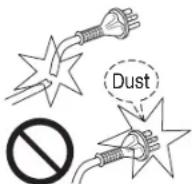 MITSUBISHI MR-BF390EK-OB-A2 - Inspect your electrical plug and cord - 1